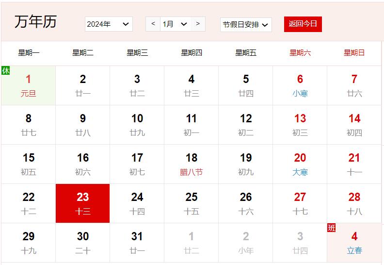 农历2023年腊月十三是几号 腊月十三有什么风俗