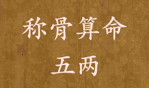 称骨算命五两男命女命解释详细