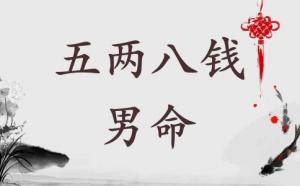 五两八钱男命详细解释一生
