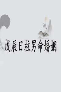 戊辰日柱男命婚姻详解