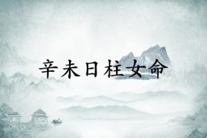 辛未日柱女命运详解