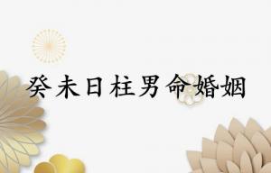 癸未日柱男命婚姻状况解析