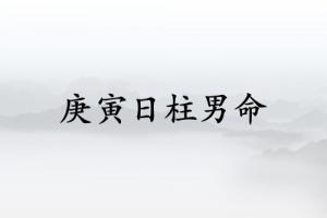 庚寅日柱男命运分析详解