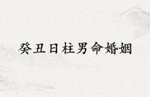 癸丑日柱男命婚姻状况
