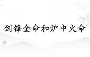 剑锋金命和炉中火命相配吗