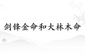 剑锋金命和大林木命相克吗
