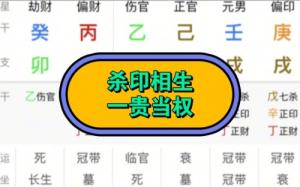 杀印相生必是寒门贵客啥意思