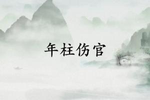 为什么伤官最怕在年柱