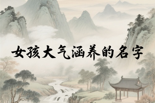 女孩大气涵养的名字