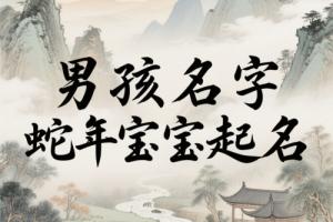 男孩名字大全取名蛇年宝宝起名