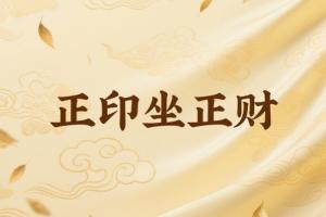 正印坐正财是什么意思