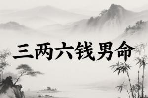 三两六钱男命最正确详解