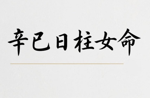 辛巳日柱女命婚姻怎么样