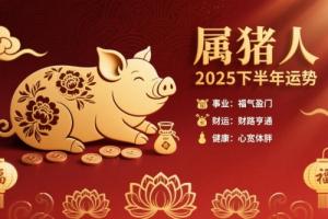 2025年属猪人下半年运势如何