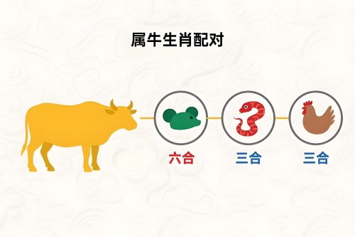 属牛的三合和六个合生肖是什么
