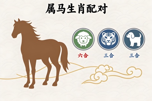 属马的三合和六个合生肖是什么