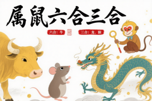 属鼠的三合和六个合生肖是什么
