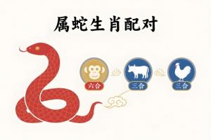 属蛇的三合和六个合生肖是什么