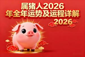 属猪人2026年全年运势及运程详解