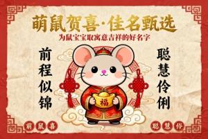 属鼠女孩取名字最吉利的字