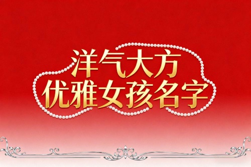 洋气大方优雅女孩名字