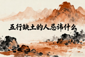 五行缺土的人忌讳什么