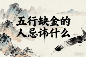 五行缺金的人忌讳什么