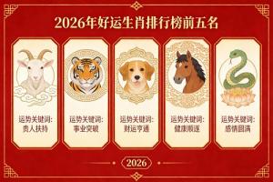 2026年好运生肖排行榜