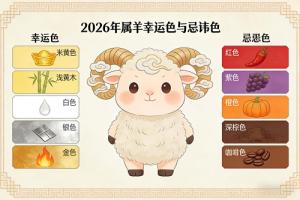 2026年属羊的幸运色和忌讳色