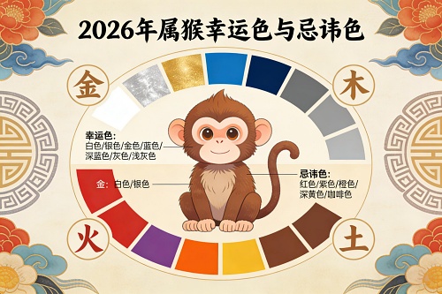 2026年属猴的幸运色和忌讳色