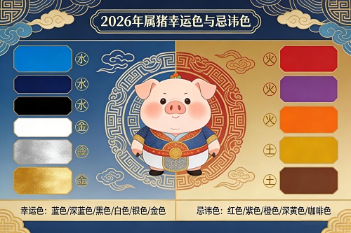 2026年属猪的幸运色和忌讳色