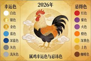 2026年属鸡的幸运色和忌讳色