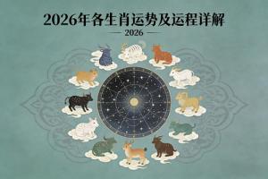 2026年各生肖运势及运程详解