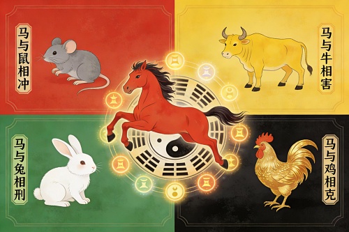 马最不合的四个属相