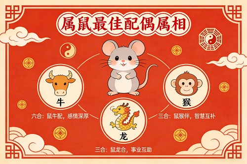 鼠最佳配偶是什么属相 鼠最佳配偶是什么属相
