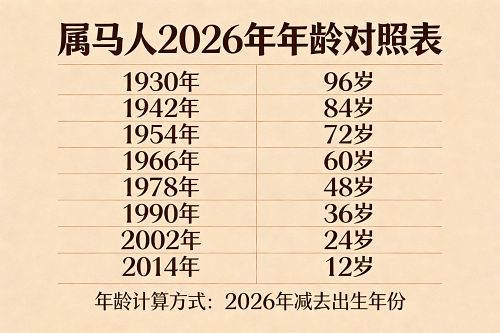 属马的今年多大了2026年 属马的今年多大了2026年