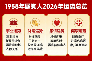 1958年属狗2026年运势如何