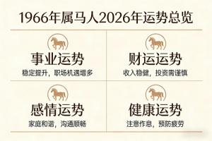 1966年属马人2026年运势及运程