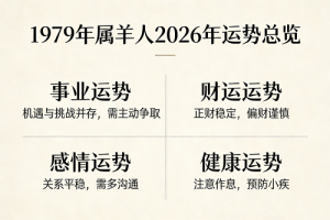 1979年属羊人2026年运势及运程