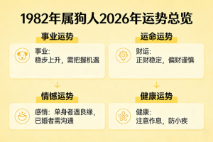 1982年属狗人2026年运势及运程