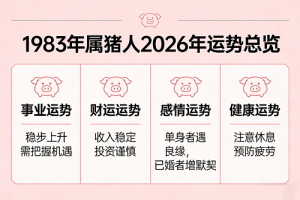 1983年属猪人2026年运势及运程