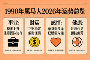 1990年属马人2026年运势及运程