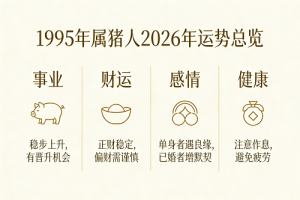 1995年属猪人2026年运势及运程