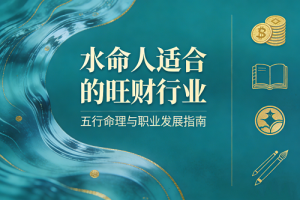 水命人适合什么行业最旺财