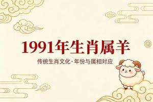 91年属什么的生肖
