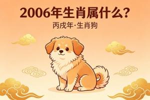 06年属什么的生肖