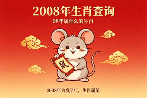 08年属什么的生肖