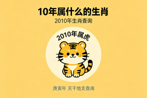 10年属什么的生肖