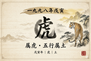 98年属什么的生肖五行属什么