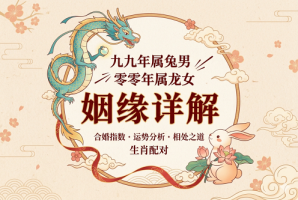 99年属兔男和2000年属龙女婚姻咋样